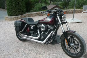 Sacoche Myleatherbikes Harley Dyna Street Bob_169